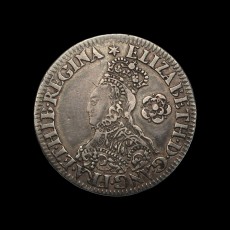 Elizabeth I sixpence obverse