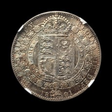 1891 halfcrown reverse