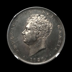 1826 proof halfcrown obverse