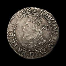 Charles I shilling obverse