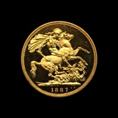 1887 proof sovereign reverse