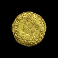 Charles I gold crown obverse