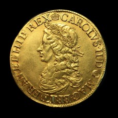 Charles II unite obverse