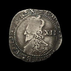 Charles I shilling obverse