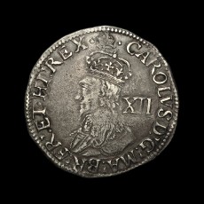 Charles I shilling obverse