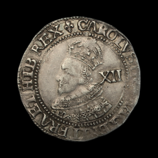 Charles I shilling obverse