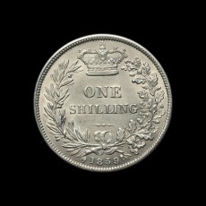 1859 shilling reverse