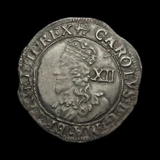 Charles I shilling overse