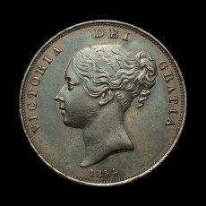 1854 penny obverse