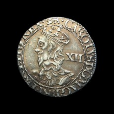 Charles I shilling obverse