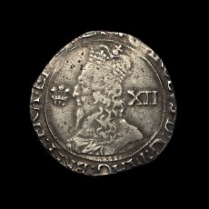 Charles I shilling obverse