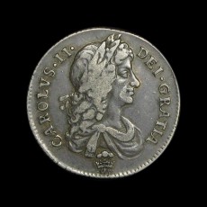 Charles II shilling obverse