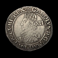 Charles I shilling obverse