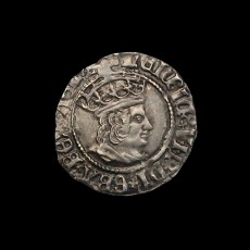 Henry VII halfgroat obverse