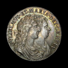1689 halfcrown obverse