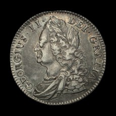 1743 halfcrown obverse