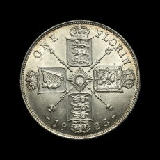 1923 florin reverse