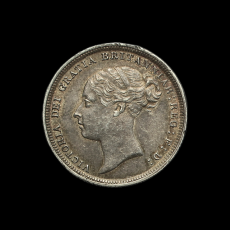 1887 sixpence obverse