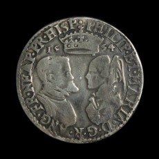 Philip and Mary shilling obverse