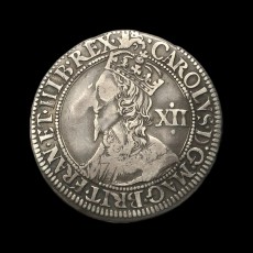Charles I shilling obverse