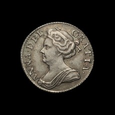 1711 sixpence obverse