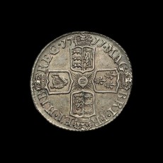 1711 sixpence reverse