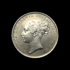 1839 shilling obverse