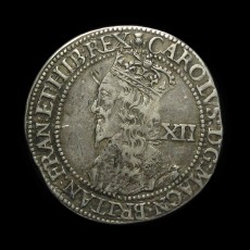 Charles I Scottish shilling obverse
