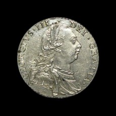 George III shilling obverse