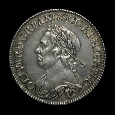 Cromwell halfcrown obverse