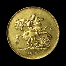 Victoria five pounds reverse