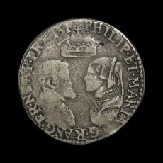Philip and Mary shilling obverse