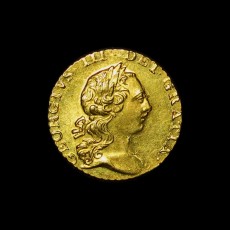George III quarter guinea obverse