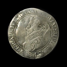 Charles I shilling obverse