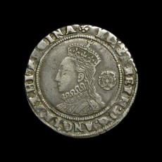 Elizabeth I sixpence obverse