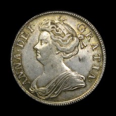 Anne halfcrown obverse