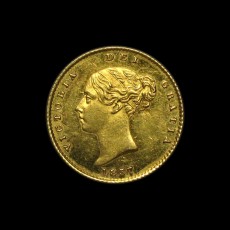 Victoria half sovereign obverse