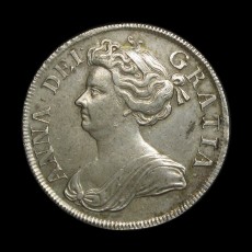 Anne halfcrown obverse