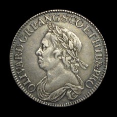 Cromwell halfcrown obverse