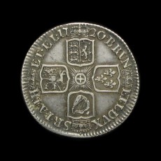 George II shilling reverse