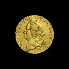 George II half guinea obverse