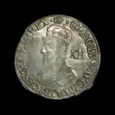 Charles I shilling obverse