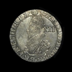 Charles I shilling obverse