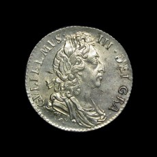 William III sixpence obverse