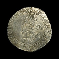 Charles I shilling obverse