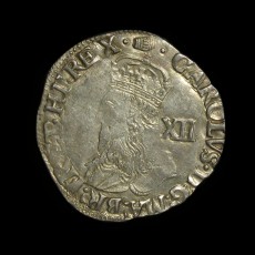 Charles I shilling obverse