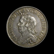 Cromwell shilling obverse