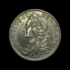 George II proof shilling obverse