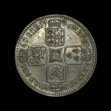 George II proof shilling reverse