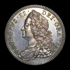 George II proof halfcrown obverse